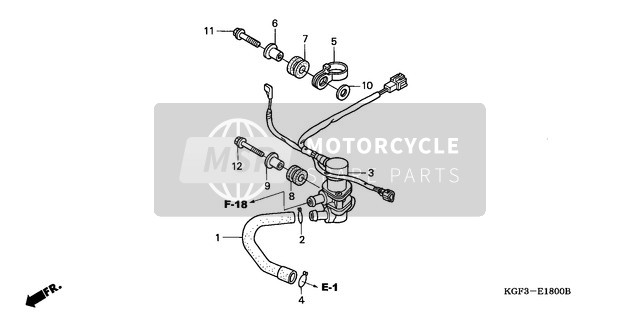 Honda NES125 2001 Électrovanne pour un 2001 Honda NES125